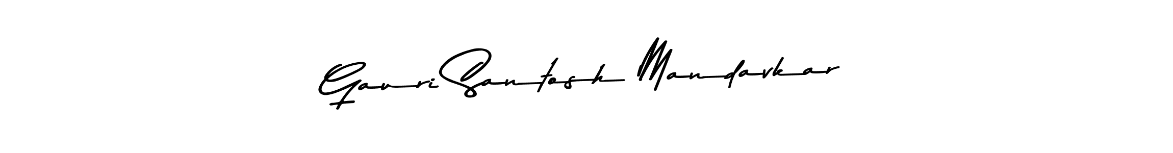 Also You can easily find your signature by using the search form. We will create Gauri Santosh Mandavkar name handwritten signature images for you free of cost using Asem Kandis PERSONAL USE sign style. Gauri Santosh Mandavkar signature style 9 images and pictures png
