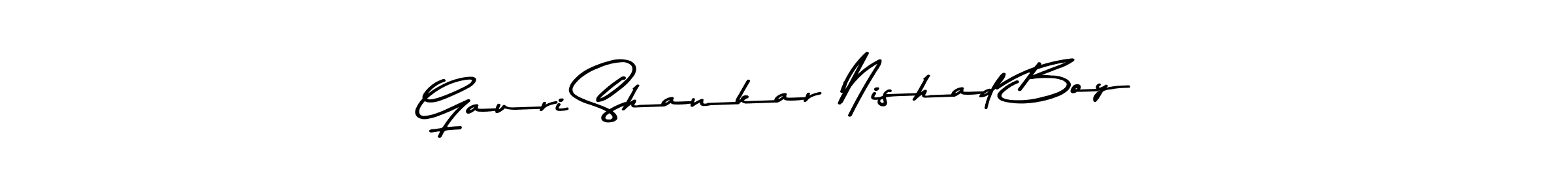 Design your own signature with our free online signature maker. With this signature software, you can create a handwritten (Asem Kandis PERSONAL USE) signature for name Gauri Shankar Nishad Boy. Gauri Shankar Nishad Boy signature style 9 images and pictures png