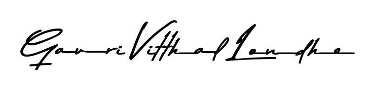 Elevate your brand with a stunning Gauri Vitthal Londhe eSignature. The Asem Kandis PERSONAL USE style provides a balanced, flowing aesthetic for everyday signing. Gauri Vitthal Londhe signature style 9 images and pictures png