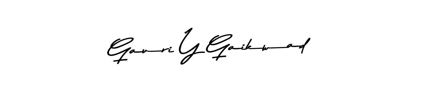 You can use this online signature creator to create a handwritten signature for the name Gauri Y Gaikwad. This is the best online autograph maker. Gauri Y Gaikwad signature style 9 images and pictures png