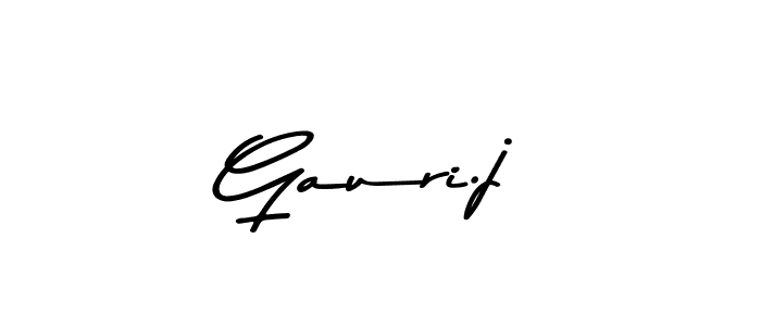 The best way (Asem Kandis PERSONAL USE) to make a short signature is to pick only two or three words in your name. The name Gauri.j include a total of six letters. For converting this name. Gauri.j signature style 9 images and pictures png