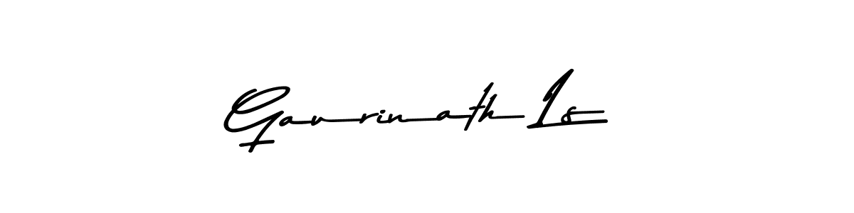 Make a beautiful signature design for name Gaurinath Ls. With this signature (Asem Kandis PERSONAL USE) style, you can create a handwritten signature for free. Gaurinath Ls signature style 9 images and pictures png