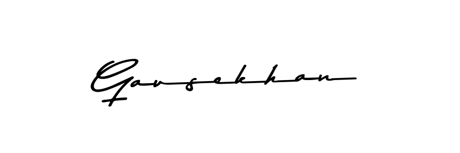Make a beautiful signature design for name Gausekhan. Use this online signature maker to create a handwritten signature for free. Gausekhan signature style 9 images and pictures png