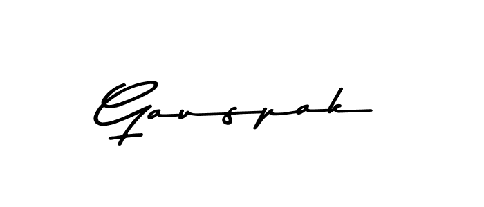 Design your own signature with our free online signature maker. With this signature software, you can create a handwritten (Asem Kandis PERSONAL USE) signature for name Gauspak. Gauspak signature style 9 images and pictures png