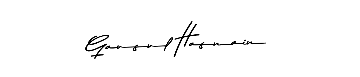 How to Draw Gausul Hasnain signature style? Asem Kandis PERSONAL USE is a latest design signature styles for name Gausul Hasnain. Gausul Hasnain signature style 9 images and pictures png