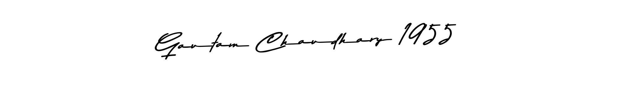 Create a beautiful signature design for name Gautam Chaudhary 1955. With this signature (Asem Kandis PERSONAL USE) fonts, you can make a handwritten signature for free. Gautam Chaudhary 1955 signature style 9 images and pictures png