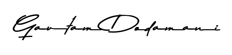 A modern signature idea for name Gautam Dodamani using Asem Kandis PERSONAL USE font. Clean strokes and elegant curves make it stand out instantly. Gautam Dodamani signature style 9 images and pictures png