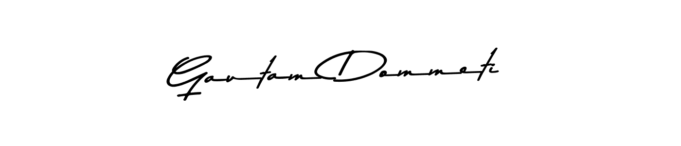 Design your own signature with our free online signature maker. With this signature software, you can create a handwritten (Asem Kandis PERSONAL USE) signature for name Gautam Dommeti. Gautam Dommeti signature style 9 images and pictures png