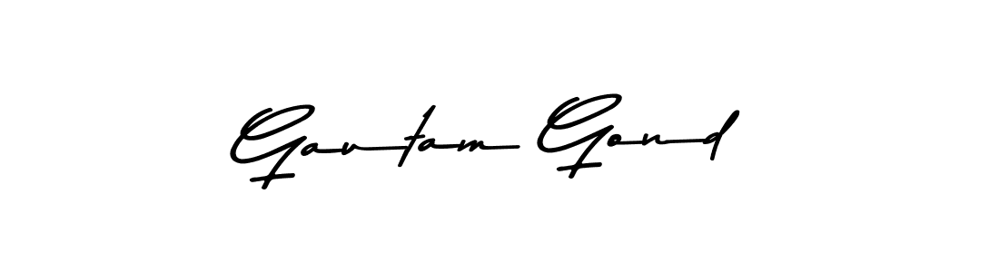 Use a signature maker to create a handwritten signature online. With this signature software, you can design (Asem Kandis PERSONAL USE) your own signature for name Gautam Gond. Gautam Gond signature style 9 images and pictures png