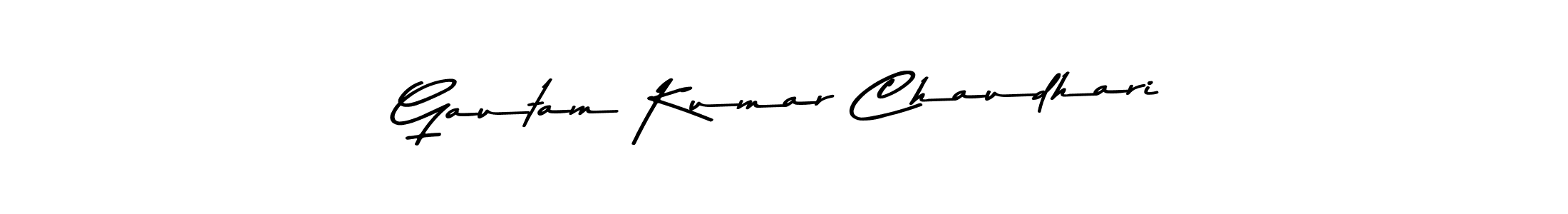 How to make Gautam Kumar Chaudhari name signature. Use Asem Kandis PERSONAL USE style for creating short signs online. This is the latest handwritten sign. Gautam Kumar Chaudhari signature style 9 images and pictures png
