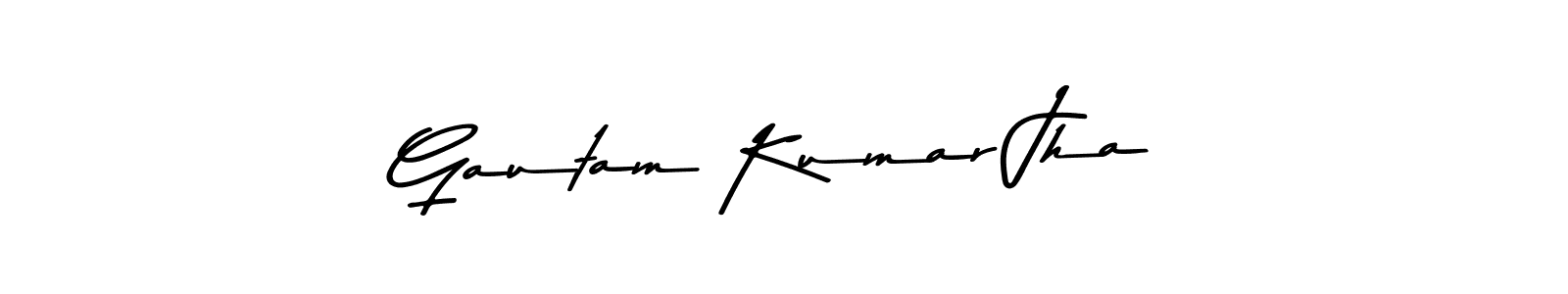 This is the best signature style for the Gautam Kumar Jha name. Also you like these signature font (Asem Kandis PERSONAL USE). Mix name signature. Gautam Kumar Jha signature style 9 images and pictures png