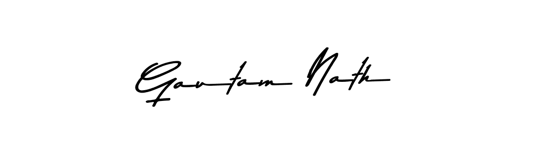 Design your own signature with our free online signature maker. With this signature software, you can create a handwritten (Asem Kandis PERSONAL USE) signature for name Gautam Nath. Gautam Nath signature style 9 images and pictures png