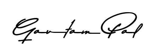 Enhance your business communications with Gautam Pal signature in Asem Kandis PERSONAL USE lettering. Clean, modern, and universally compatible. Gautam Pal signature style 9 images and pictures png