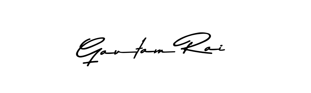 Make a beautiful signature design for name Gautam Rai. With this signature (Asem Kandis PERSONAL USE) style, you can create a handwritten signature for free. Gautam Rai signature style 9 images and pictures png