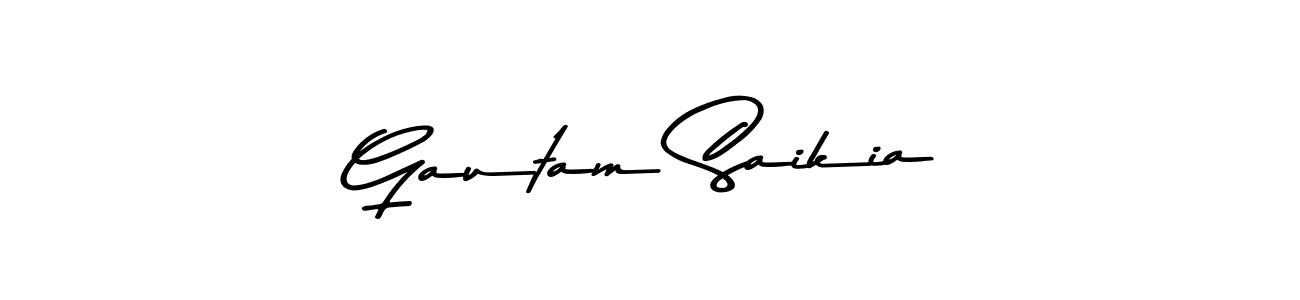 Use a signature maker to create a handwritten signature online. With this signature software, you can design (Asem Kandis PERSONAL USE) your own signature for name Gautam Saikia. Gautam Saikia signature style 9 images and pictures png