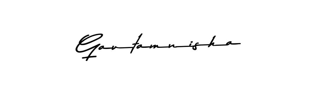 The best way (Asem Kandis PERSONAL USE) to make a short signature is to pick only two or three words in your name. The name Gautamnisha include a total of six letters. For converting this name. Gautamnisha signature style 9 images and pictures png