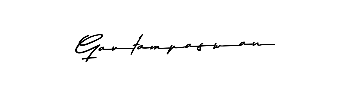 How to make Gautampaswan name signature. Use Asem Kandis PERSONAL USE style for creating short signs online. This is the latest handwritten sign. Gautampaswan signature style 9 images and pictures png