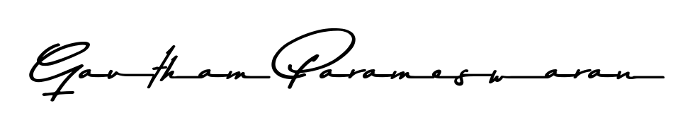 Design your own signature with our free online signature maker. With this signature software, you can create a handwritten (Asem Kandis PERSONAL USE) signature for name Gautham Parameswaran. Gautham Parameswaran signature style 9 images and pictures png