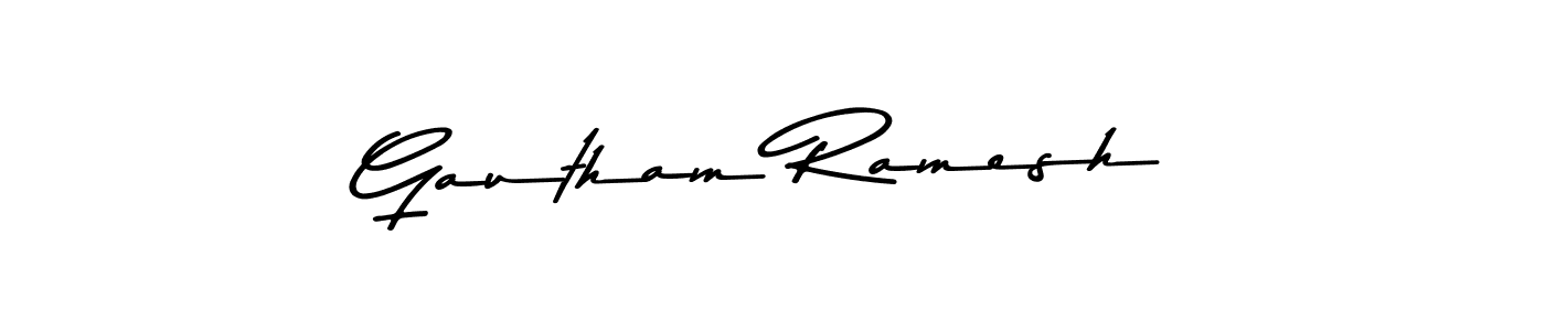 You can use this online signature creator to create a handwritten signature for the name Gautham Ramesh. This is the best online autograph maker. Gautham Ramesh signature style 9 images and pictures png