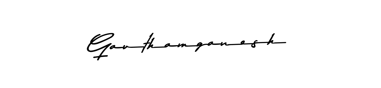 Asem Kandis PERSONAL USE is a professional signature style that is perfect for those who want to add a touch of class to their signature. It is also a great choice for those who want to make their signature more unique. Get Gauthamganesh name to fancy signature for free. Gauthamganesh signature style 9 images and pictures png