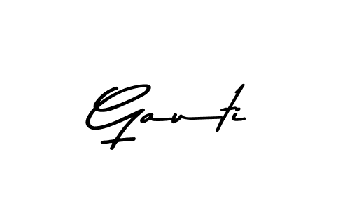 Gauti stylish signature style. Best Handwritten Sign (Asem Kandis PERSONAL USE) for my name. Handwritten Signature Collection Ideas for my name Gauti. Gauti signature style 9 images and pictures png