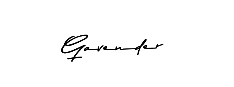 How to make Gavender name signature. Use Asem Kandis PERSONAL USE style for creating short signs online. This is the latest handwritten sign. Gavender signature style 9 images and pictures png