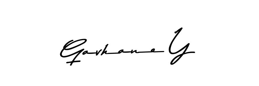 Design your own signature with our free online signature maker. With this signature software, you can create a handwritten (Asem Kandis PERSONAL USE) signature for name Gavhane Y. Gavhane Y signature style 9 images and pictures png