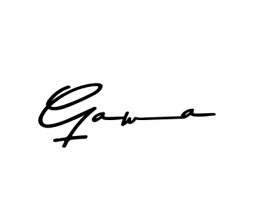 Make a beautiful signature design for name Gawa. With this signature (Asem Kandis PERSONAL USE) style, you can create a handwritten signature for free. Gawa signature style 9 images and pictures png
