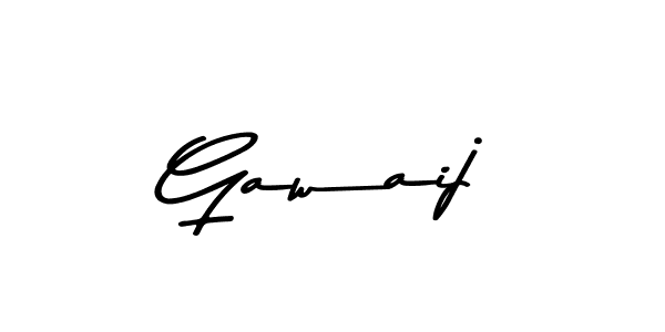 Create a beautiful signature design for name Gawaij. With this signature (Asem Kandis PERSONAL USE) fonts, you can make a handwritten signature for free. Gawaij signature style 9 images and pictures png