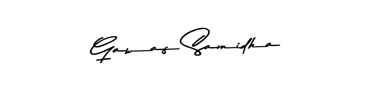 Design your own signature with our free online signature maker. With this signature software, you can create a handwritten (Asem Kandis PERSONAL USE) signature for name Gawas Samidha. Gawas Samidha signature style 9 images and pictures png