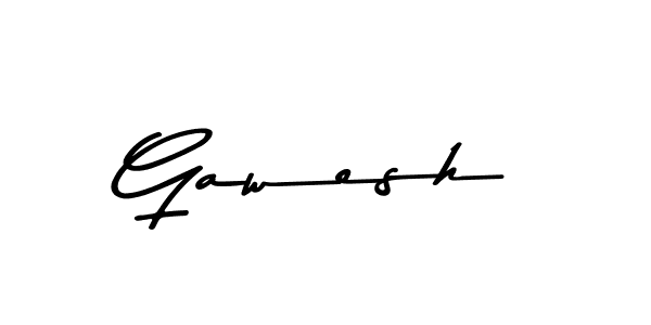 How to make Gawesh name signature. Use Asem Kandis PERSONAL USE style for creating short signs online. This is the latest handwritten sign. Gawesh signature style 9 images and pictures png