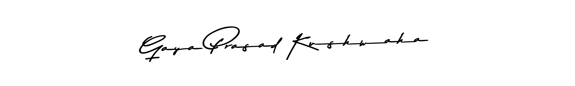 Use a signature maker to create a handwritten signature online. With this signature software, you can design (Asem Kandis PERSONAL USE) your own signature for name Gaya Prasad Kushwaha. Gaya Prasad Kushwaha signature style 9 images and pictures png