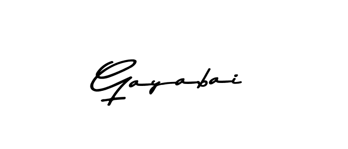 Also we have Gayabai name is the best signature style. Create professional handwritten signature collection using Asem Kandis PERSONAL USE autograph style. Gayabai signature style 9 images and pictures png
