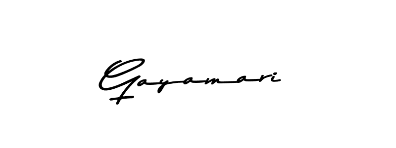 How to make Gayamari name signature. Use Asem Kandis PERSONAL USE style for creating short signs online. This is the latest handwritten sign. Gayamari signature style 9 images and pictures png
