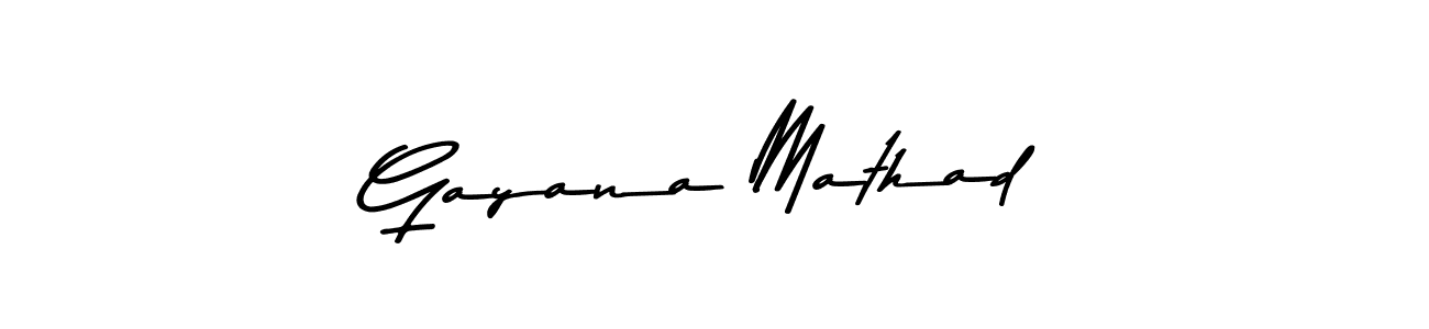 Make a beautiful signature design for name Gayana Mathad. Use this online signature maker to create a handwritten signature for free. Gayana Mathad signature style 9 images and pictures png