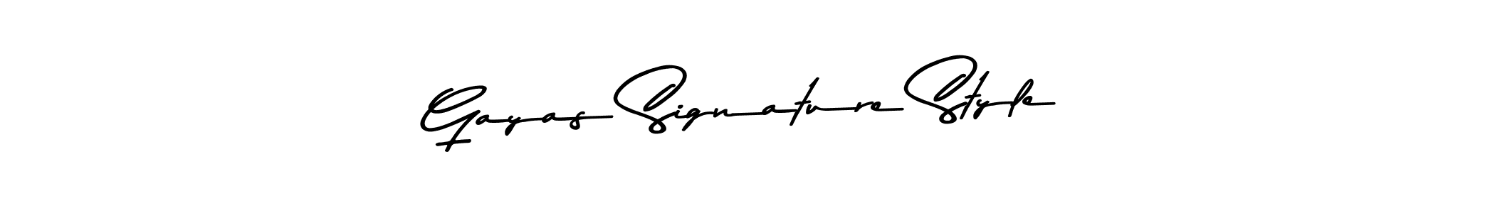 Use a signature maker to create a handwritten signature online. With this signature software, you can design (Asem Kandis PERSONAL USE) your own signature for name Gayas Signature Style. Gayas Signature Style signature style 9 images and pictures png