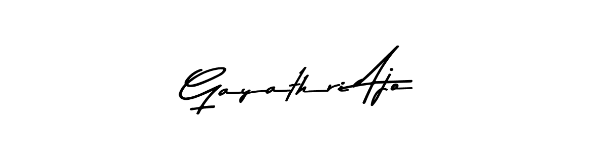 Also we have Gayathri Ajo name is the best signature style. Create professional handwritten signature collection using Asem Kandis PERSONAL USE autograph style. Gayathri Ajo signature style 9 images and pictures png