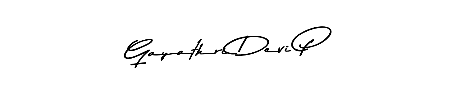 Use a signature maker to create a handwritten signature online. With this signature software, you can design (Asem Kandis PERSONAL USE) your own signature for name Gayathri Devi P. Gayathri Devi P signature style 9 images and pictures png