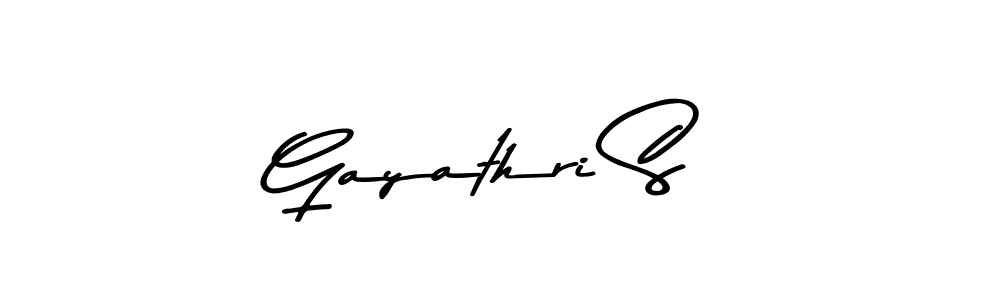 How to make Gayathri S signature? Asem Kandis PERSONAL USE is a professional autograph style. Create handwritten signature for Gayathri S name. Gayathri S signature style 9 images and pictures png