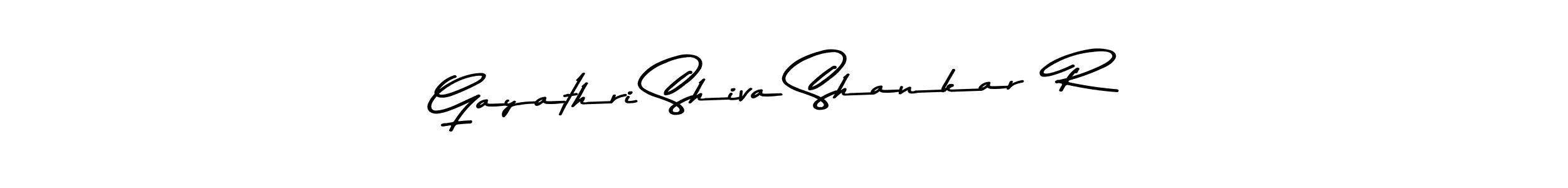 Make a beautiful signature design for name Gayathri Shiva Shankar  R. Use this online signature maker to create a handwritten signature for free. Gayathri Shiva Shankar  R signature style 9 images and pictures png