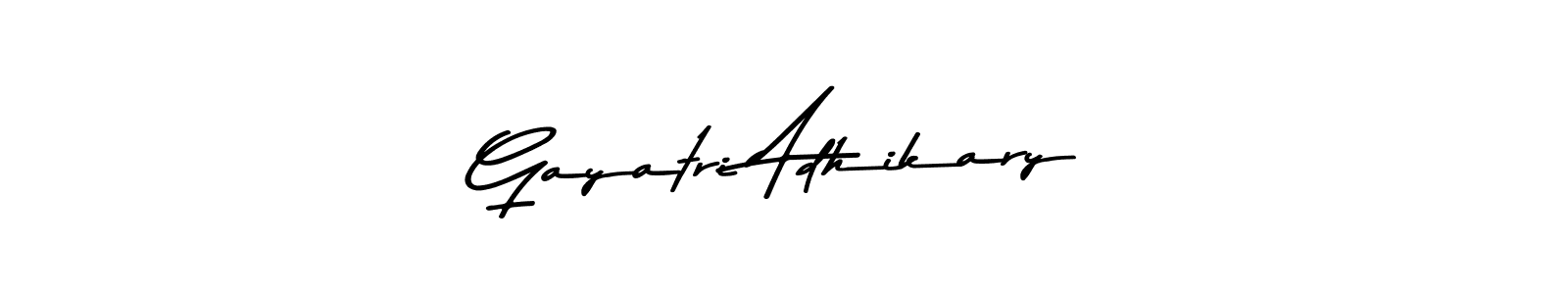 Asem Kandis PERSONAL USE is a professional signature style that is perfect for those who want to add a touch of class to their signature. It is also a great choice for those who want to make their signature more unique. Get Gayatri Adhikary name to fancy signature for free. Gayatri Adhikary signature style 9 images and pictures png