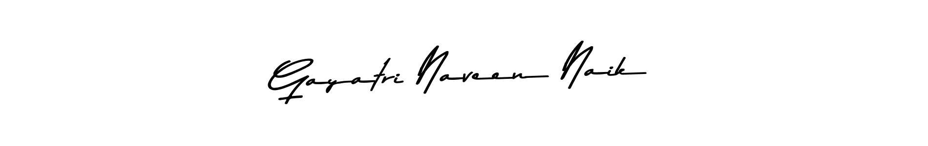 Design your own signature with our free online signature maker. With this signature software, you can create a handwritten (Asem Kandis PERSONAL USE) signature for name Gayatri Naveen Naik. Gayatri Naveen Naik signature style 9 images and pictures png