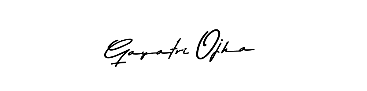 Gayatri Ojha stylish signature style. Best Handwritten Sign (Asem Kandis PERSONAL USE) for my name. Handwritten Signature Collection Ideas for my name Gayatri Ojha. Gayatri Ojha signature style 9 images and pictures png