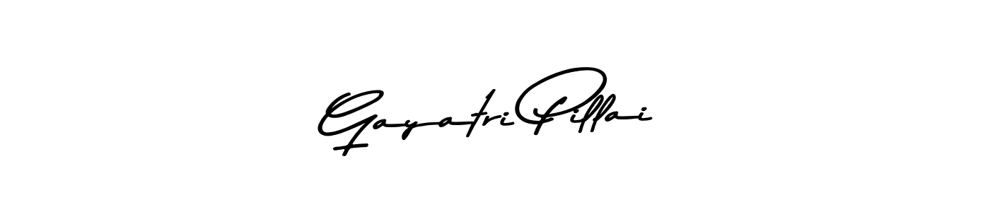 Gayatri Pillai stylish signature style. Best Handwritten Sign (Asem Kandis PERSONAL USE) for my name. Handwritten Signature Collection Ideas for my name Gayatri Pillai. Gayatri Pillai signature style 9 images and pictures png