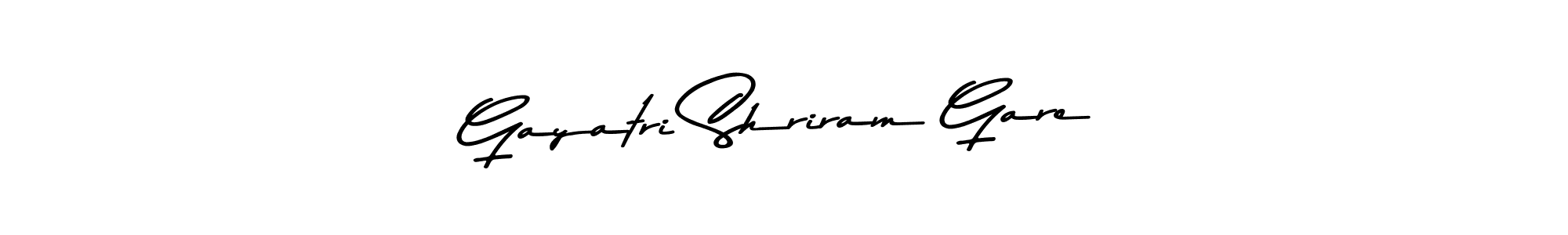 if you are searching for the best signature style for your name Gayatri Shriram Gare. so please give up your signature search. here we have designed multiple signature styles  using Asem Kandis PERSONAL USE. Gayatri Shriram Gare signature style 9 images and pictures png