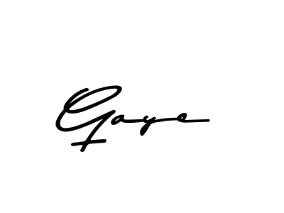 How to make Gaye name signature. Use Asem Kandis PERSONAL USE style for creating short signs online. This is the latest handwritten sign. Gaye signature style 9 images and pictures png