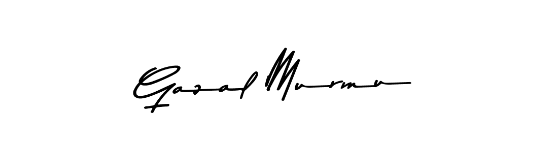 The best way (Asem Kandis PERSONAL USE) to make a short signature is to pick only two or three words in your name. The name Gazal Murmu include a total of six letters. For converting this name. Gazal Murmu signature style 9 images and pictures png