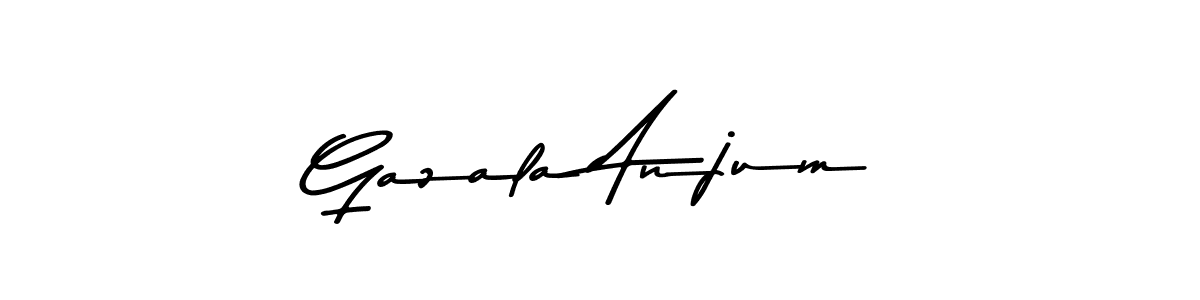 This is the best signature style for the Gazala Anjum name. Also you like these signature font (Asem Kandis PERSONAL USE). Mix name signature. Gazala Anjum signature style 9 images and pictures png