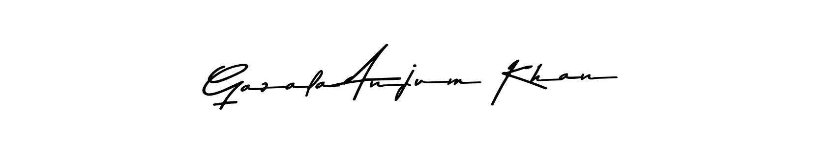 You should practise on your own different ways (Asem Kandis PERSONAL USE) to write your name (Gazala Anjum Khan) in signature. don't let someone else do it for you. Gazala Anjum Khan signature style 9 images and pictures png