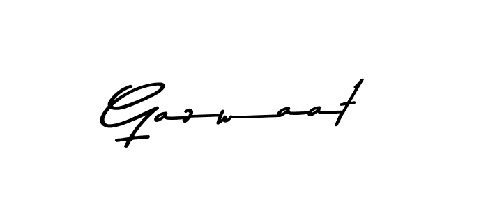 How to make Gazwaat signature? Asem Kandis PERSONAL USE is a professional autograph style. Create handwritten signature for Gazwaat name. Gazwaat signature style 9 images and pictures png